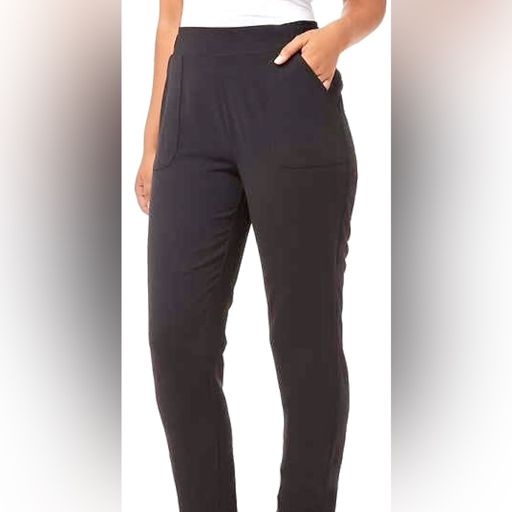 32 Degrees Cool Black Lightweight Twill Pull on Pant